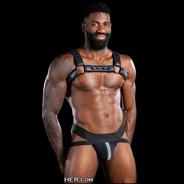 Mr S Leather NEO AIR MESH Jock | Black - The Pup Play Hub