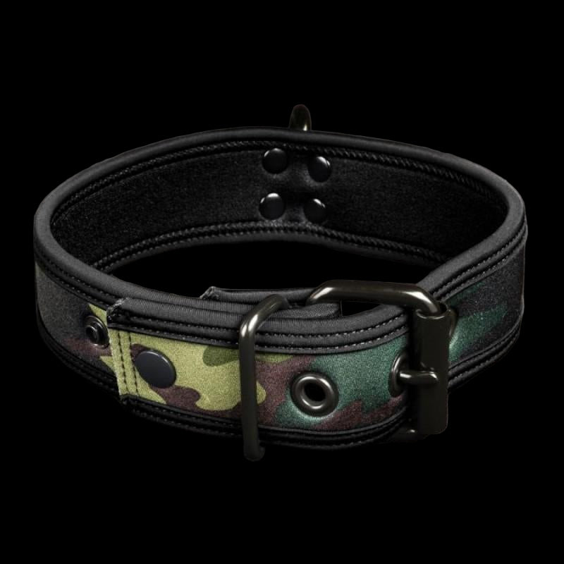 Mr S Leather NEO Puppy Collar Camo - The Pup Play Hub