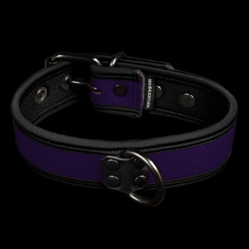Mr S Leather NEO Puppy Collar Purple - The Pup Play Hub