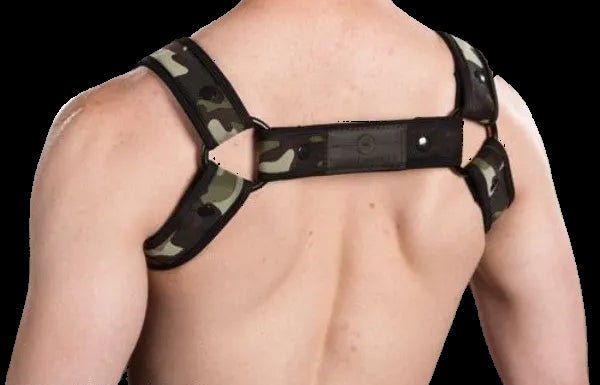 Mr S Leather Neoprene Bulldog Harness | Lime Green - The Pup Play Hub