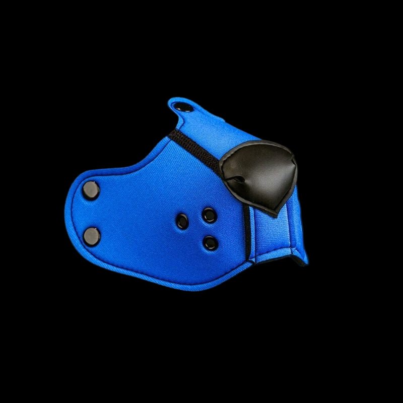 Mr S Leather NEOPRENE Puppy K9 Muzzle | Cobalt Blue - The Pup Play Hub