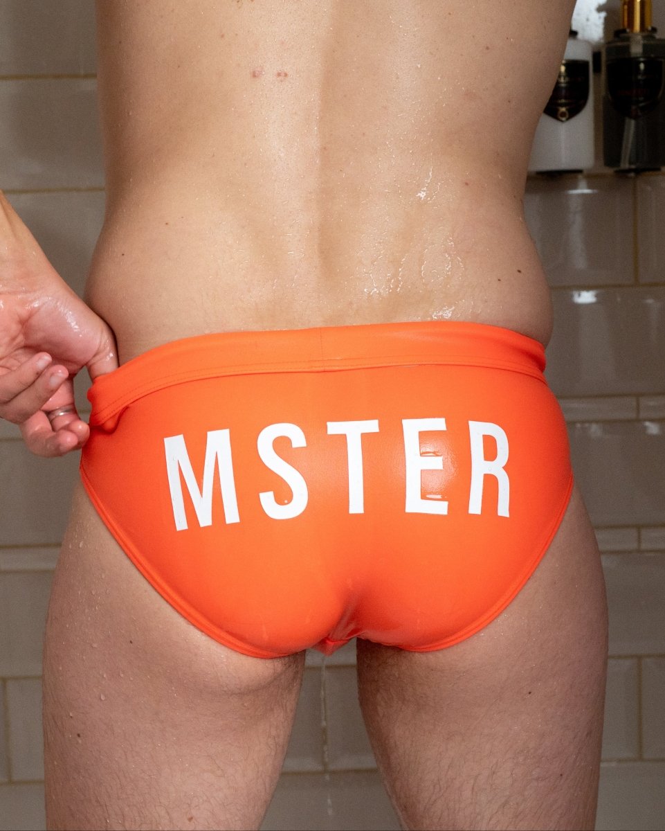 MSTER Swim Briefs Orange - The Pup Play Hub