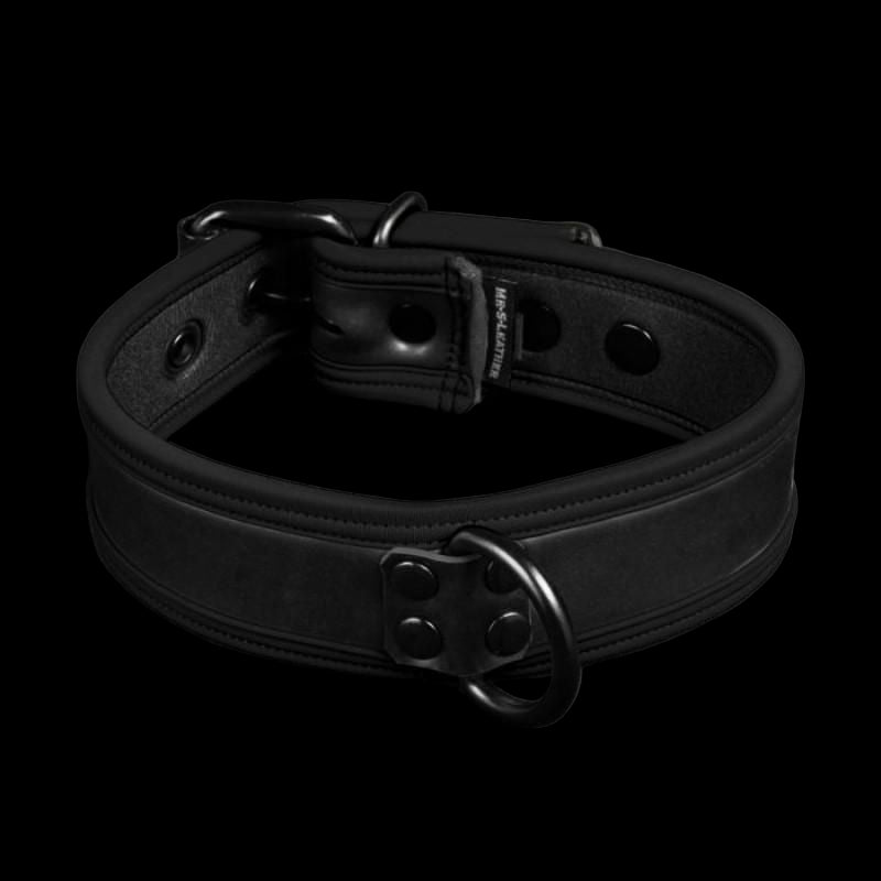 Mr S Leather NEO Puppy Collar Shiny Black