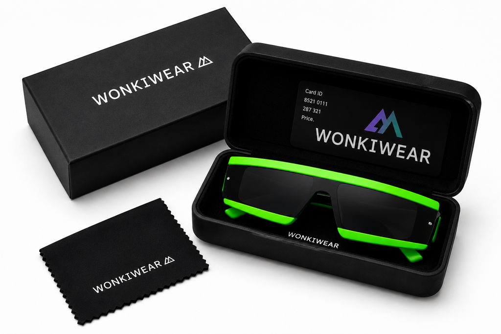 Neon Green Cyber Glasses