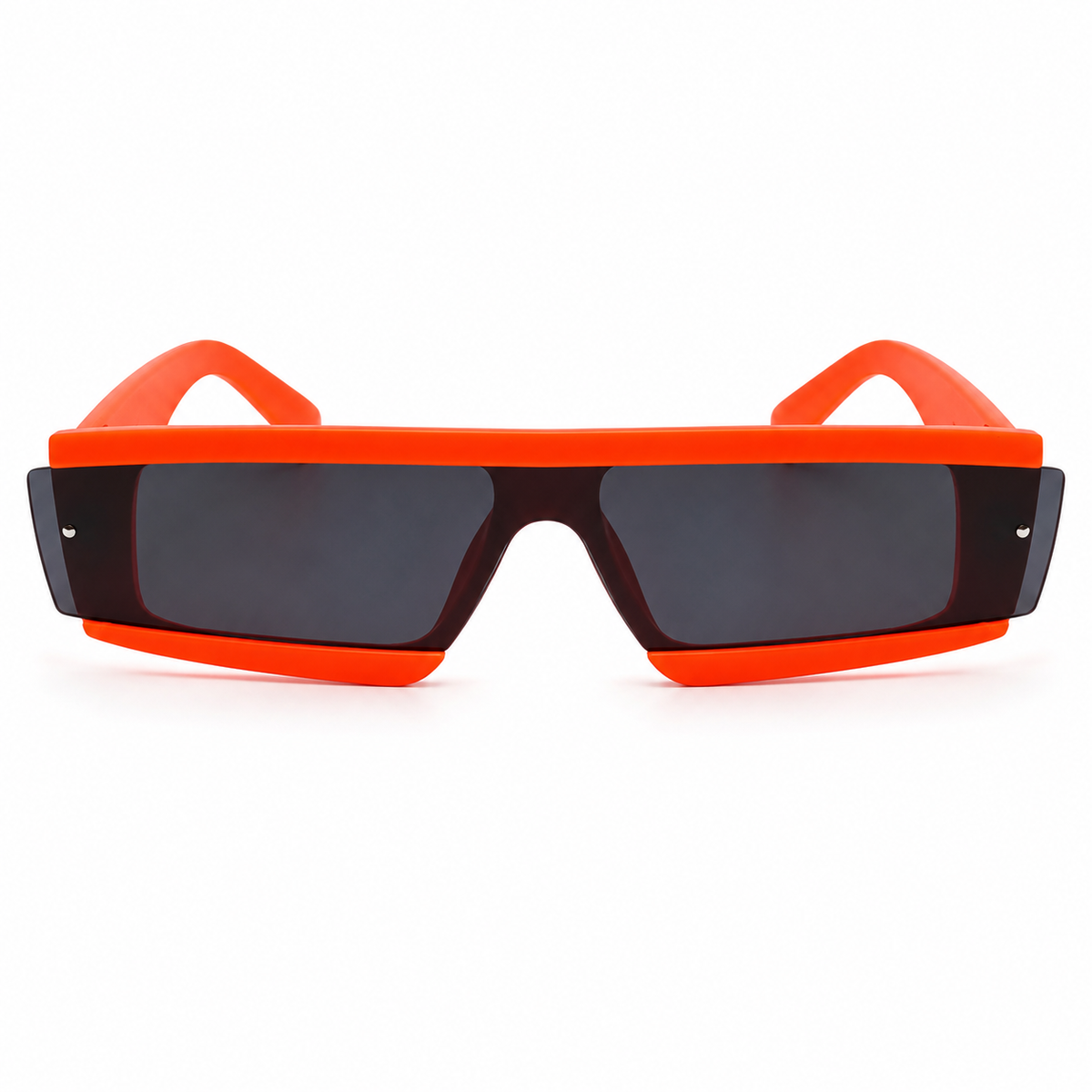 Neon Orange Cyber Glasses