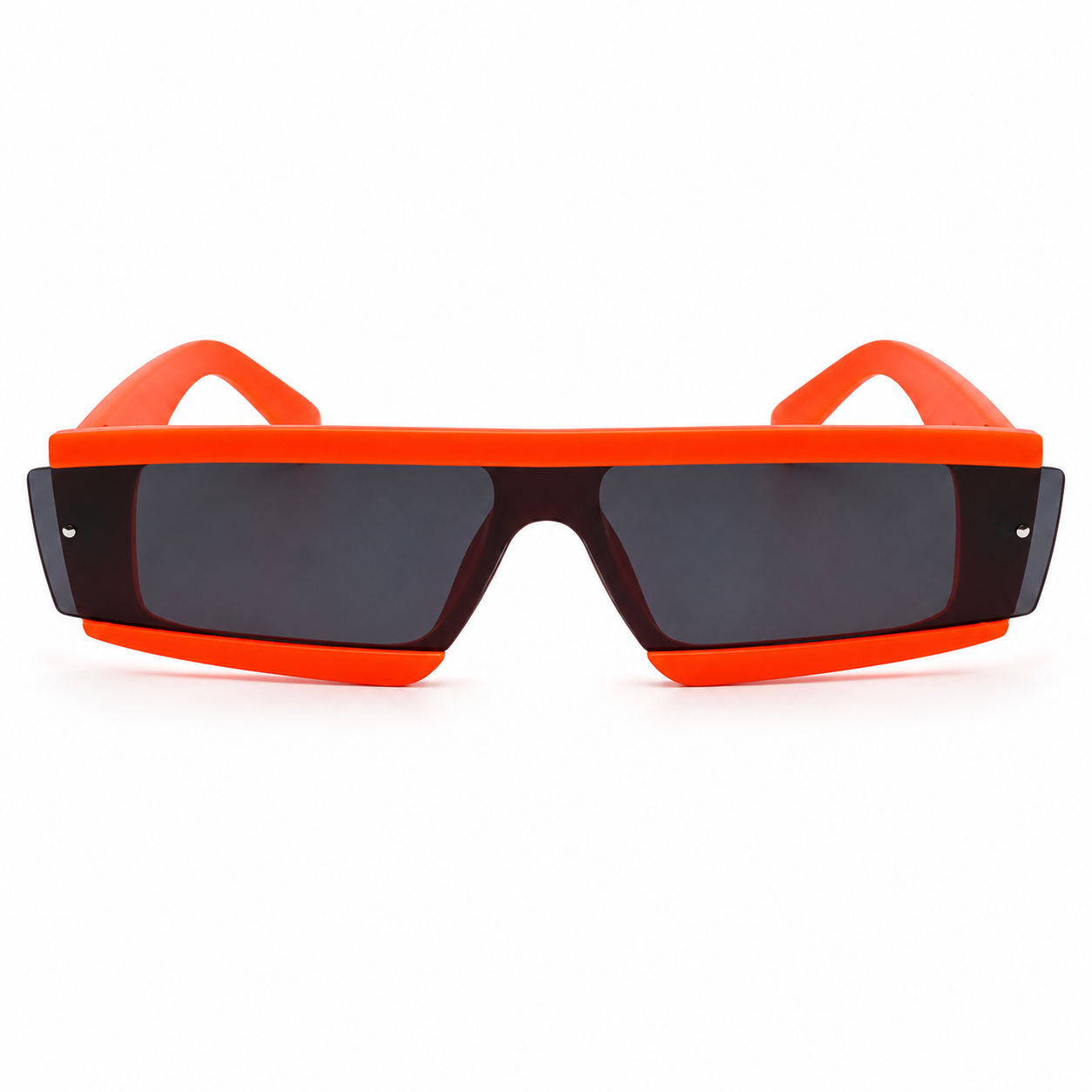 Neon Orange Cyber Glasses