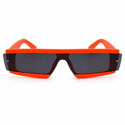 Neon Orange Cyber Glasses