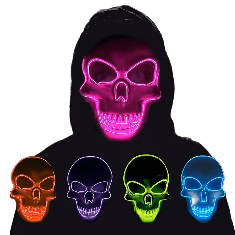 Neon Skully Mask - The Pup Play Hub