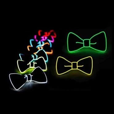 Neon Tube Bow Tie - The Pup Play Hub