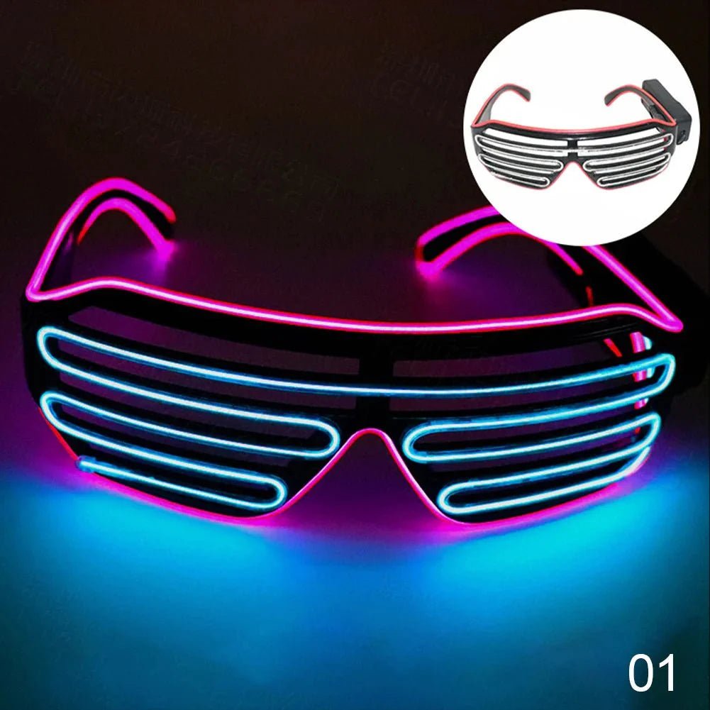 Neon Tube Glasses - The Pup Play Hub
