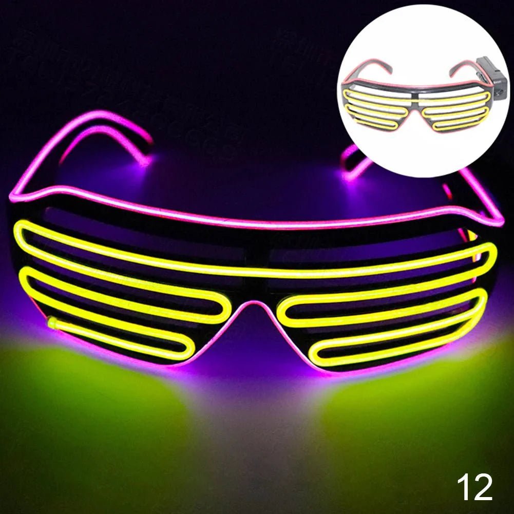 Neon Tube Glasses - The Pup Play Hub