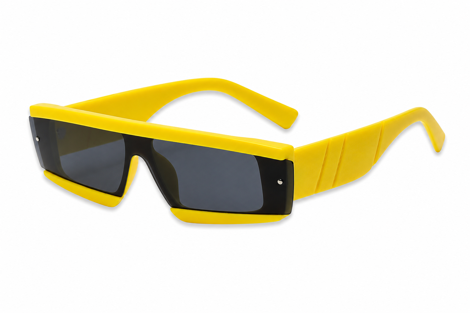 Neon Yellow Cyber Glasses