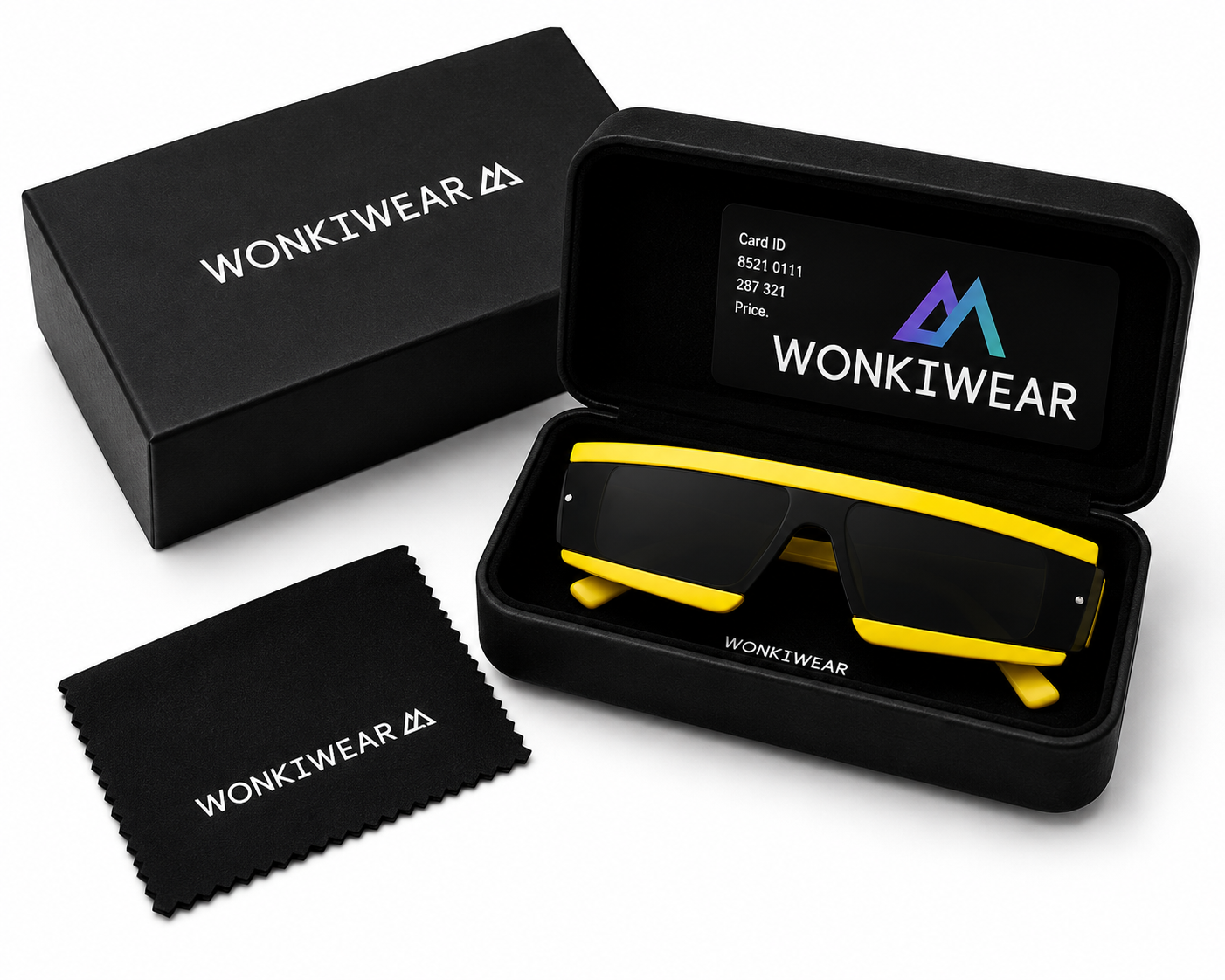 Neon Yellow Cyber Glasses