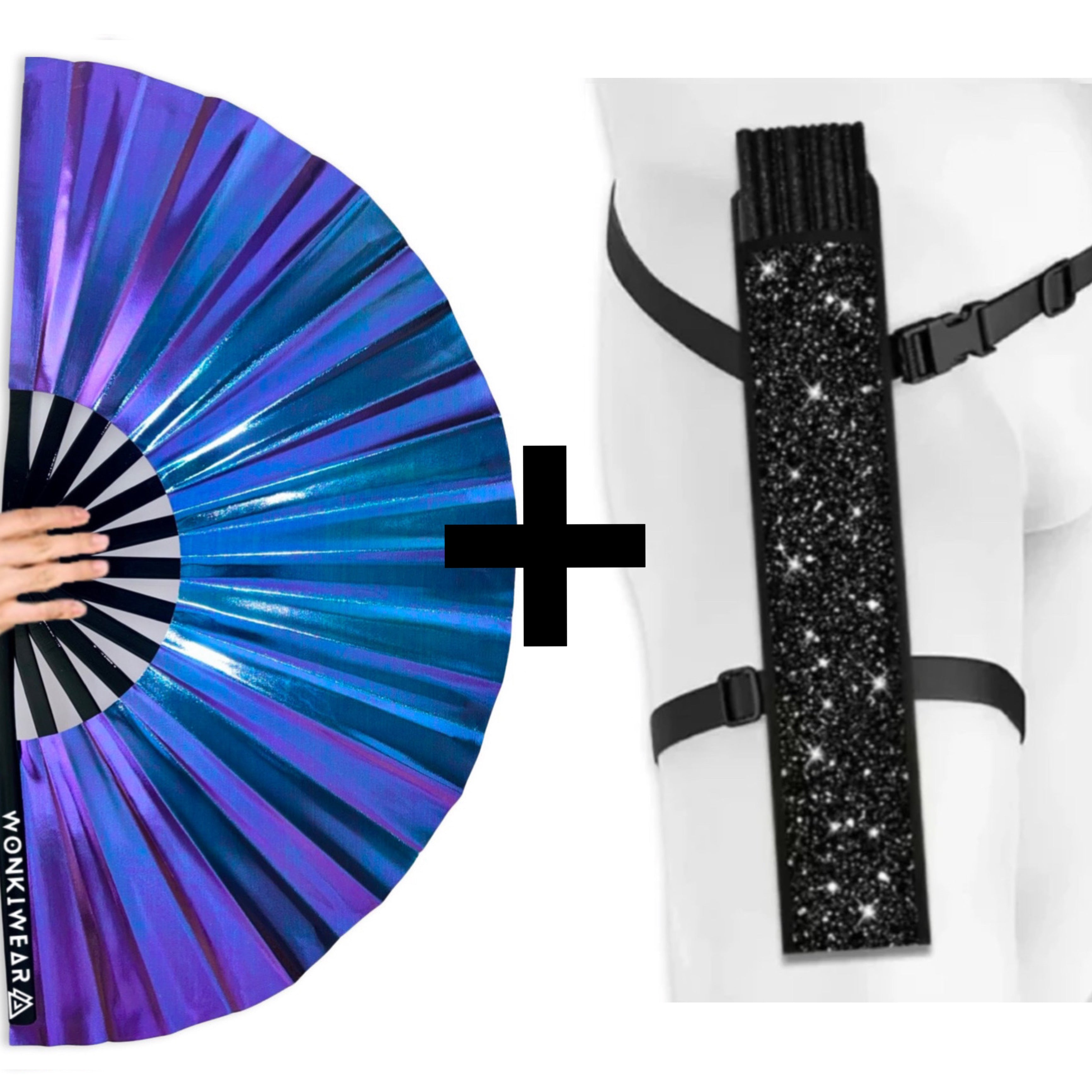 Neptune Galaxy Iridescent Festival Fan