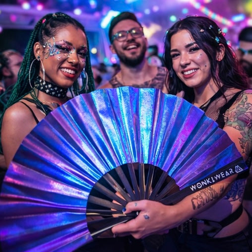 Neptune Galaxy Iridescent Festival Fan