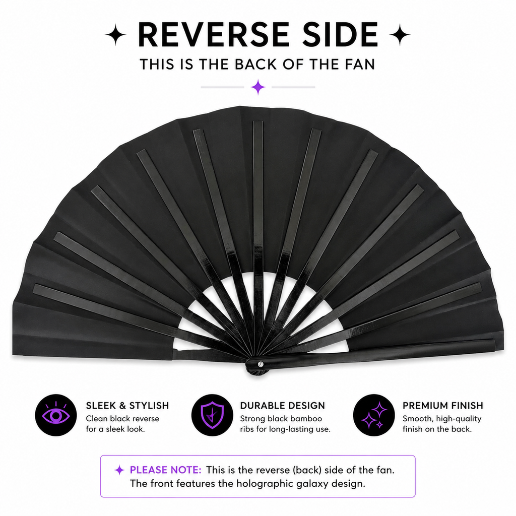 Neptune Galaxy Iridescent Festival Fan