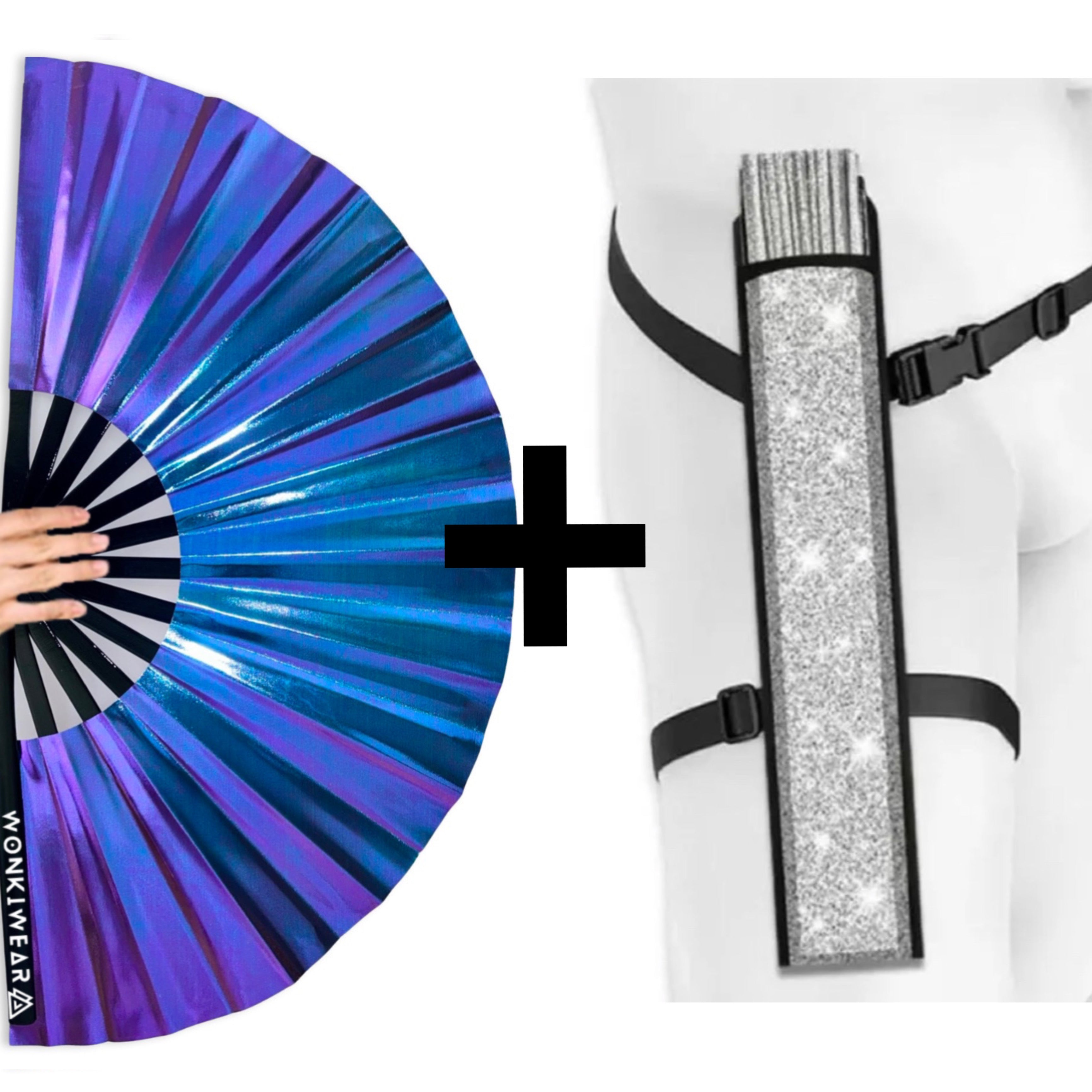 Neptune Galaxy Iridescent Festival Fan