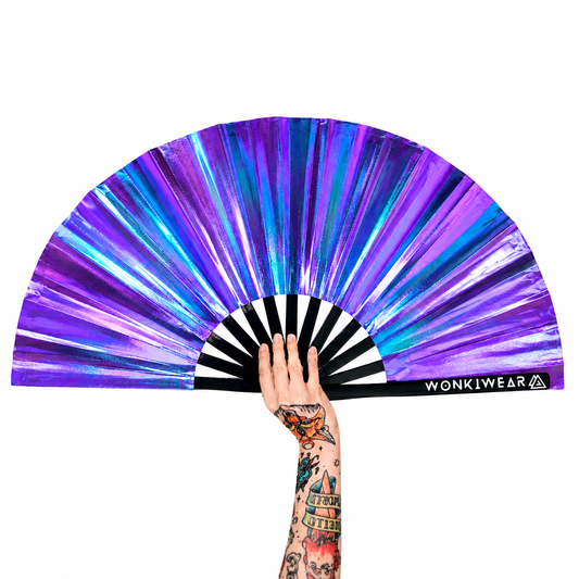 Neptune Galaxy Iridescent Festival Fan