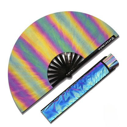 Oil Slick XL Reflective Festival Fan