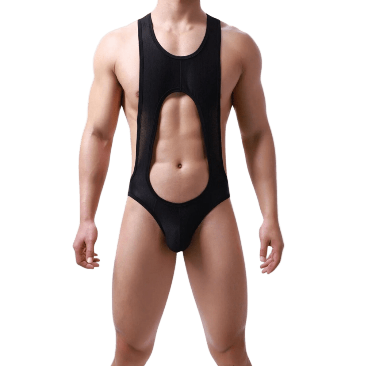 Open Back Singlet Black - The Pup Play Hub