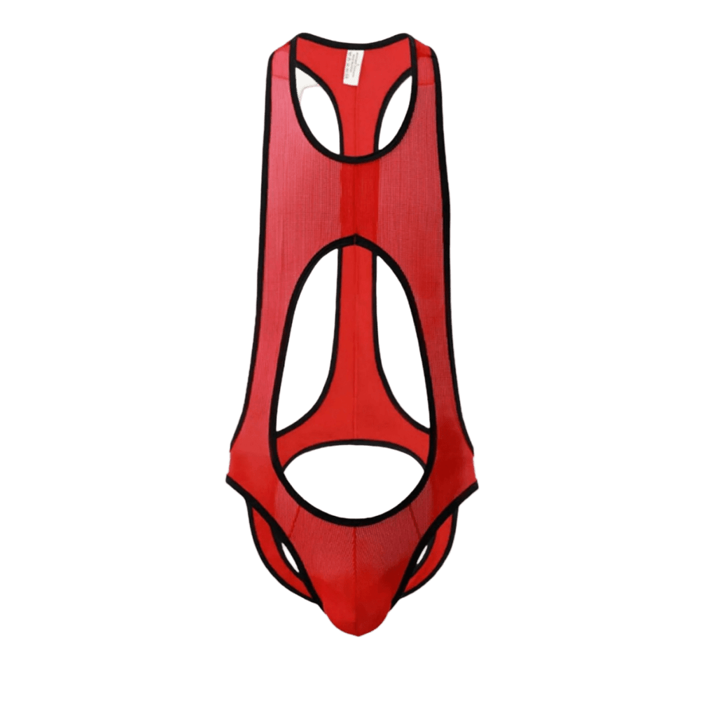 Open Back Singlet Red - The Pup Play Hub