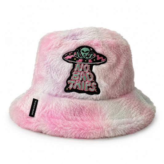 No Bad Trips Furry Bucket Hat