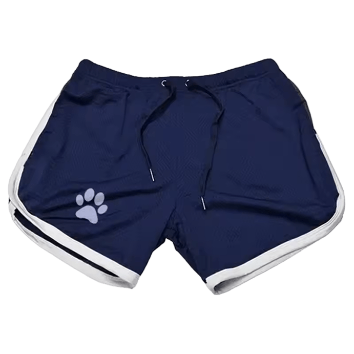 Paw print Mesh Shorts Navy/White - The Pup Play Hub