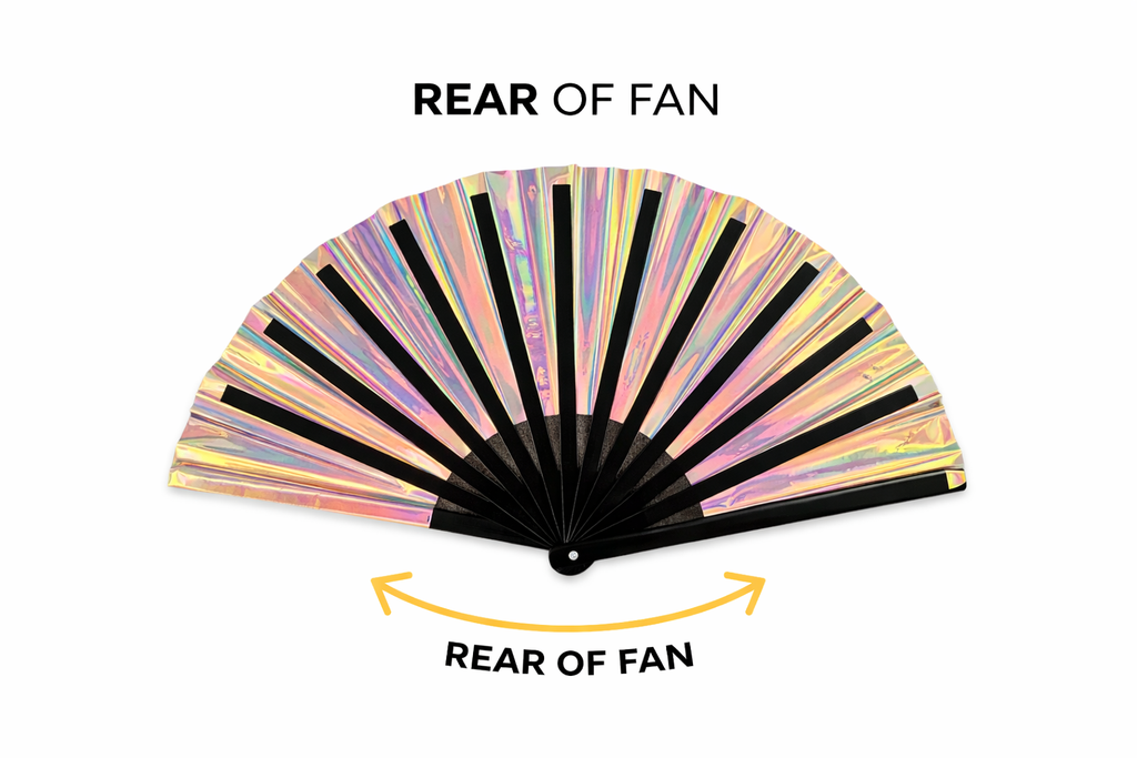 Pearlescent Iridescent XL Festival Fan