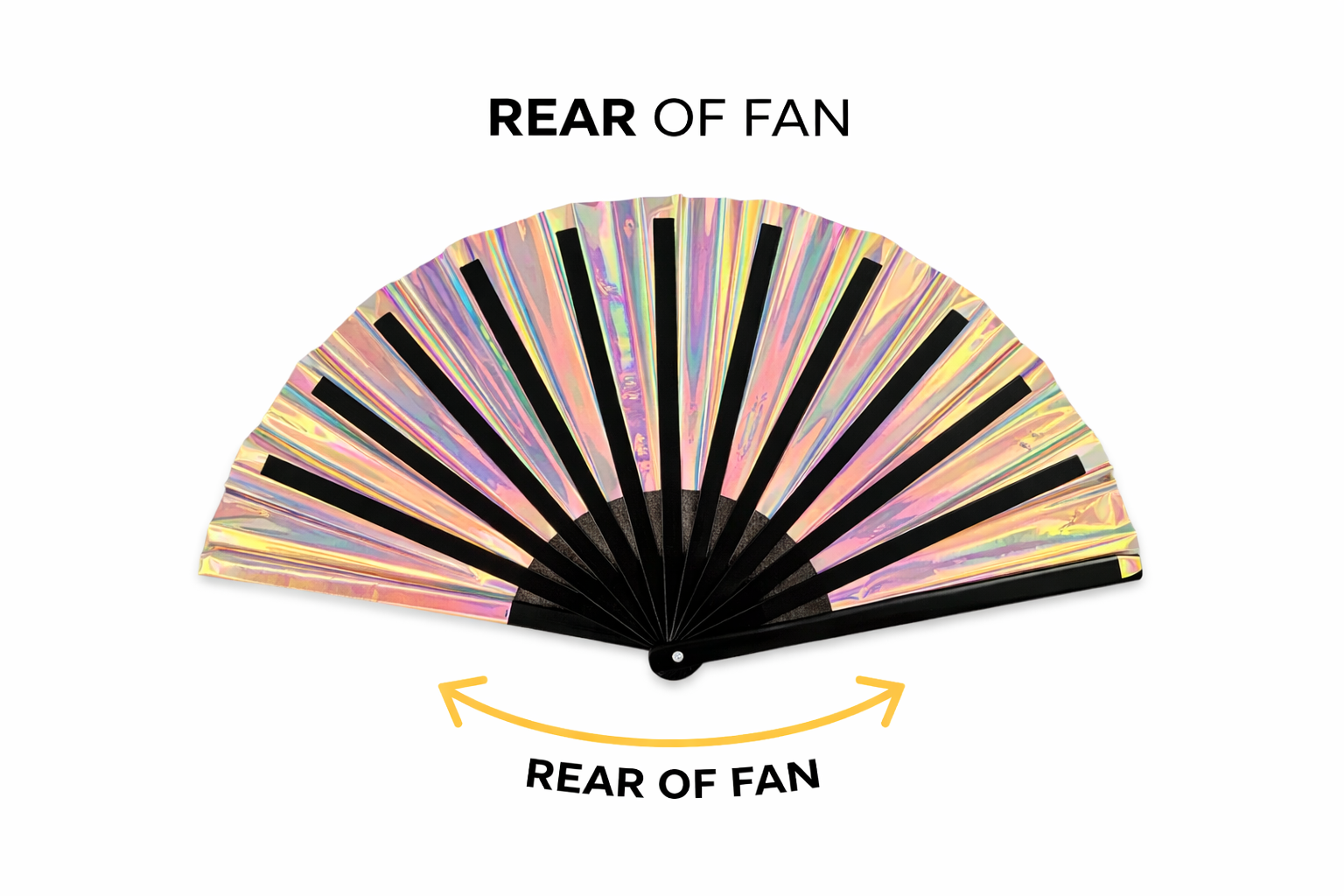 Pearlescent Iridescent XL Festival Fan