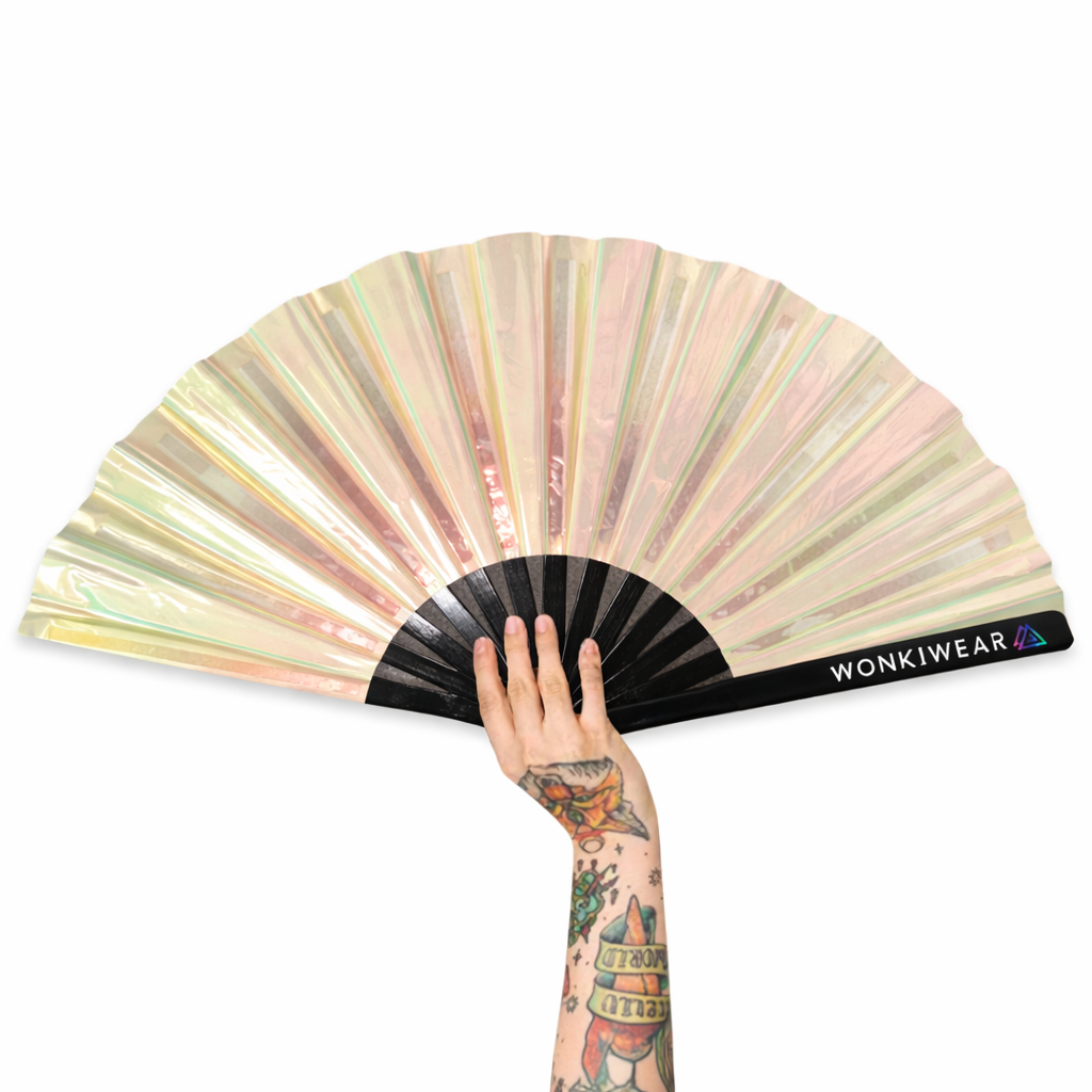 Pearlescent Iridescent XL Festival Fan