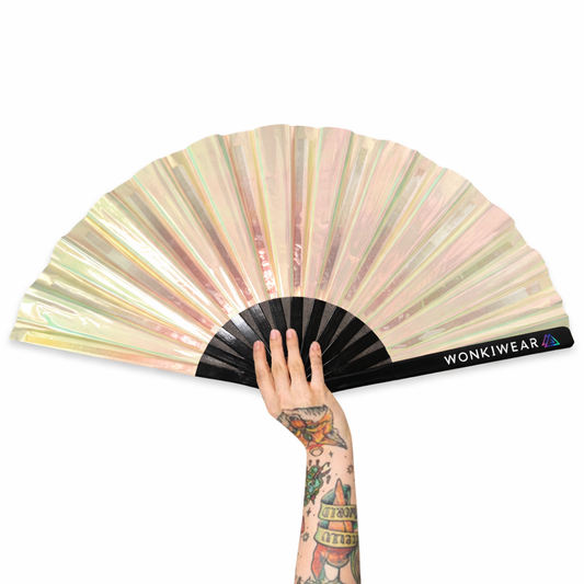 Pearlescent Iridescent XL Festival Fan