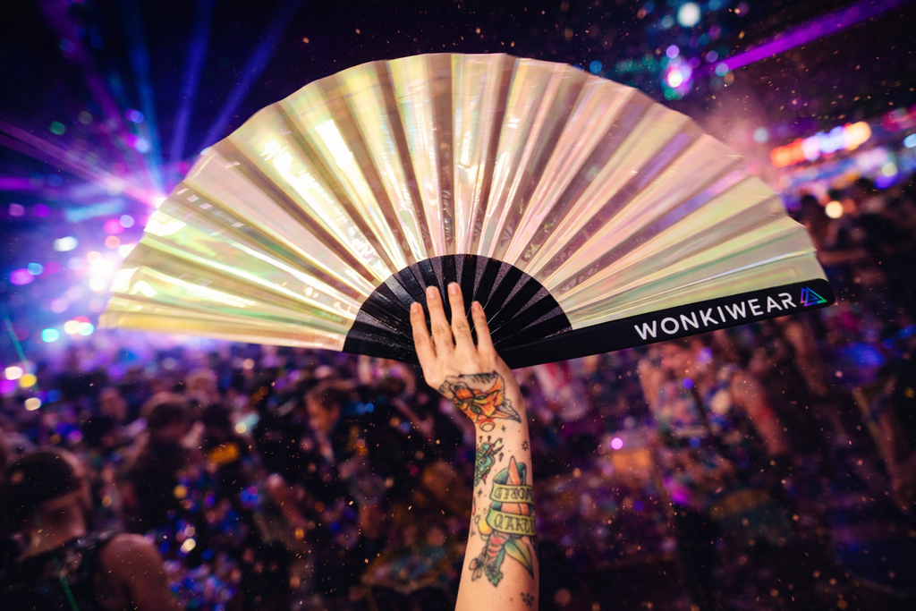 Pearlescent Iridescent XL Festival Fan