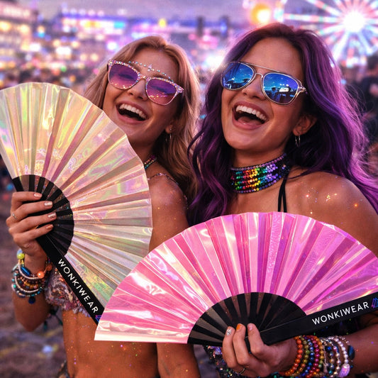 Pearlescent Iridescent XL Festival Fan