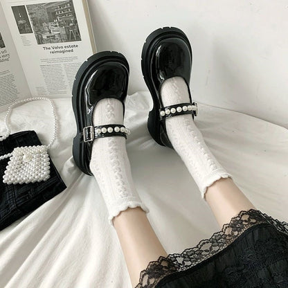 Pearl Strap Mary Jane Shoe