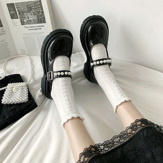 Pearl Strap Mary Jane Shoe