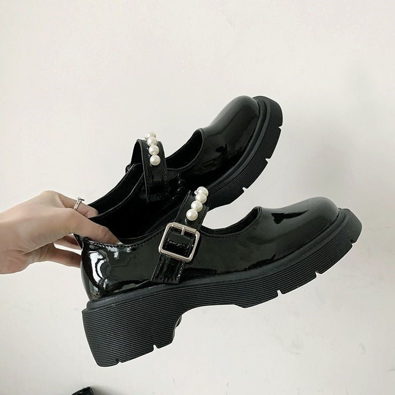 Pearl Strap Mary Jane Shoe