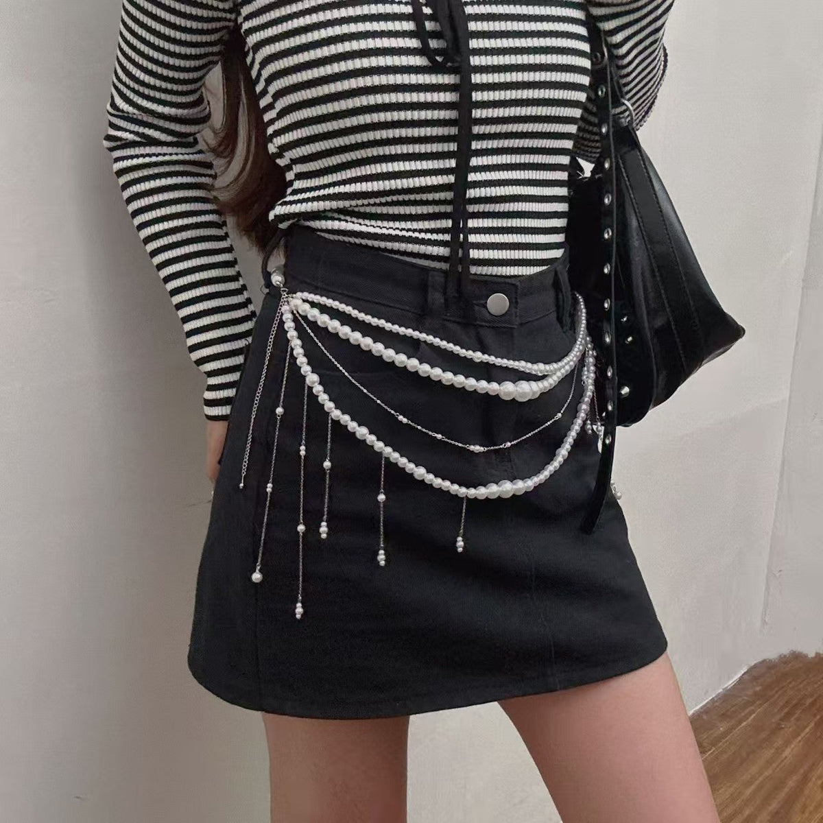 Pearl Drape Waist Body Chain