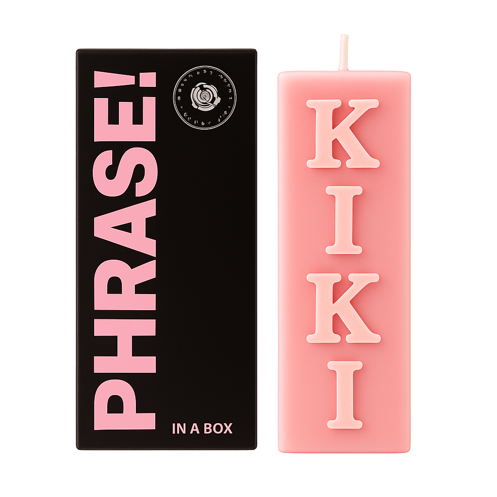 Phrase in a Box | KIKI Candle - The Pup Play Hub