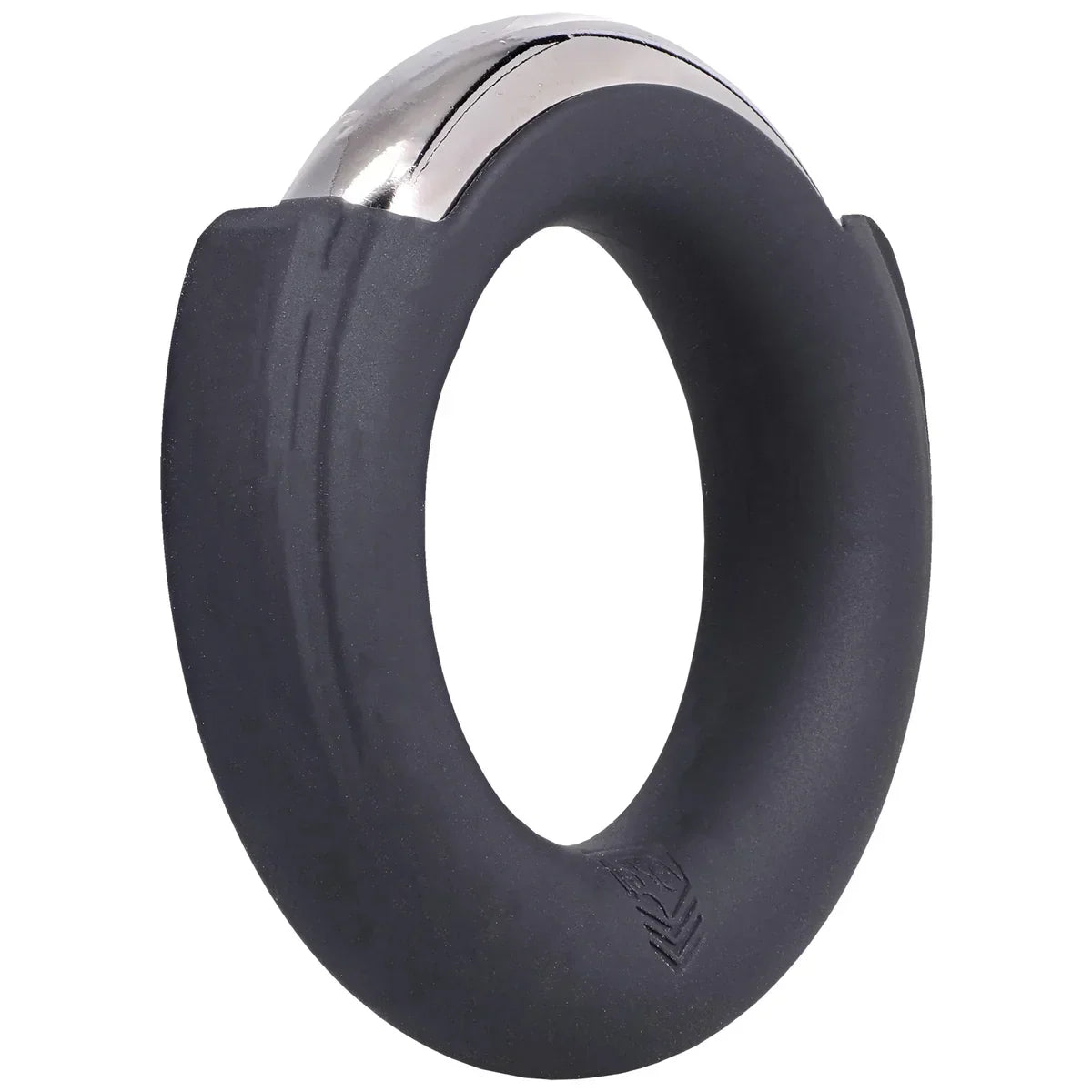 Pinch Zero Silicone-Cased Chrome Cock Ring