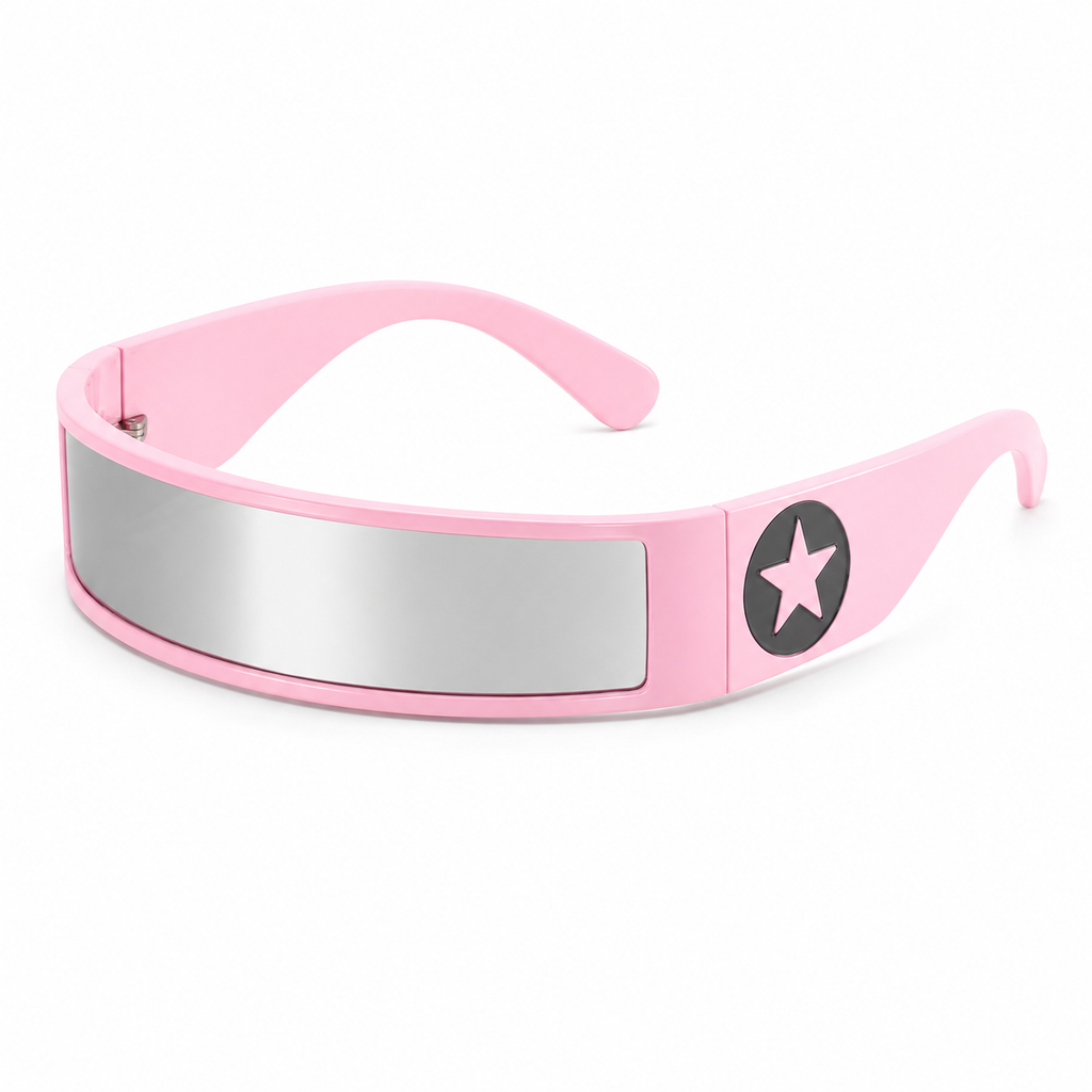 Pink Star Shield Glasses