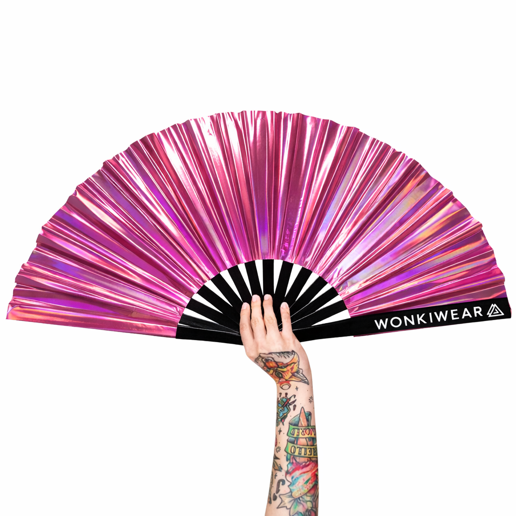 Pink Mirage Iridescent XL Festival Fan