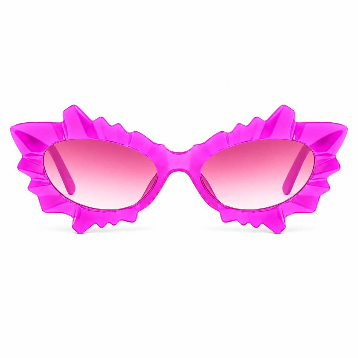 Pink Irregular Cat Eye Glasses