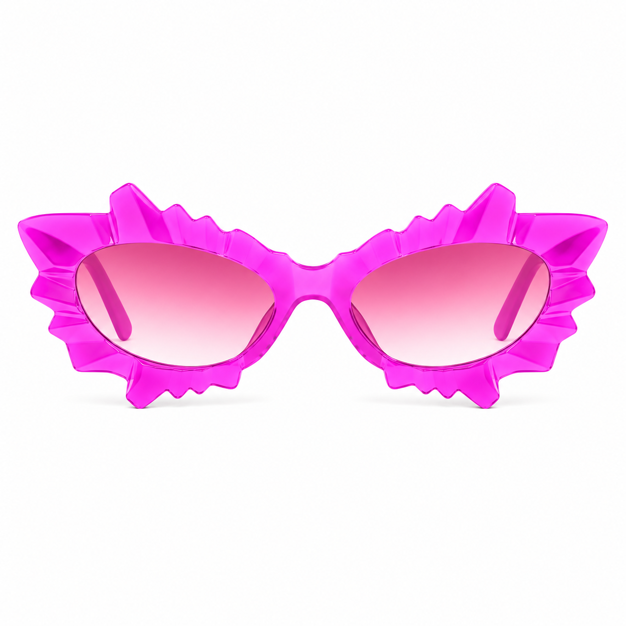 Pink Irregular Cat Eye Glasses