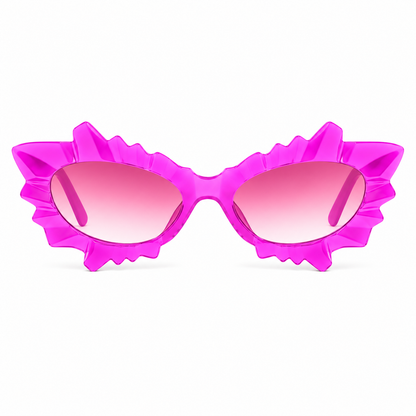 Pink Irregular Cat Eye Glasses