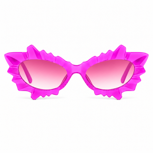 Pink Irregular Cat Eye Glasses
