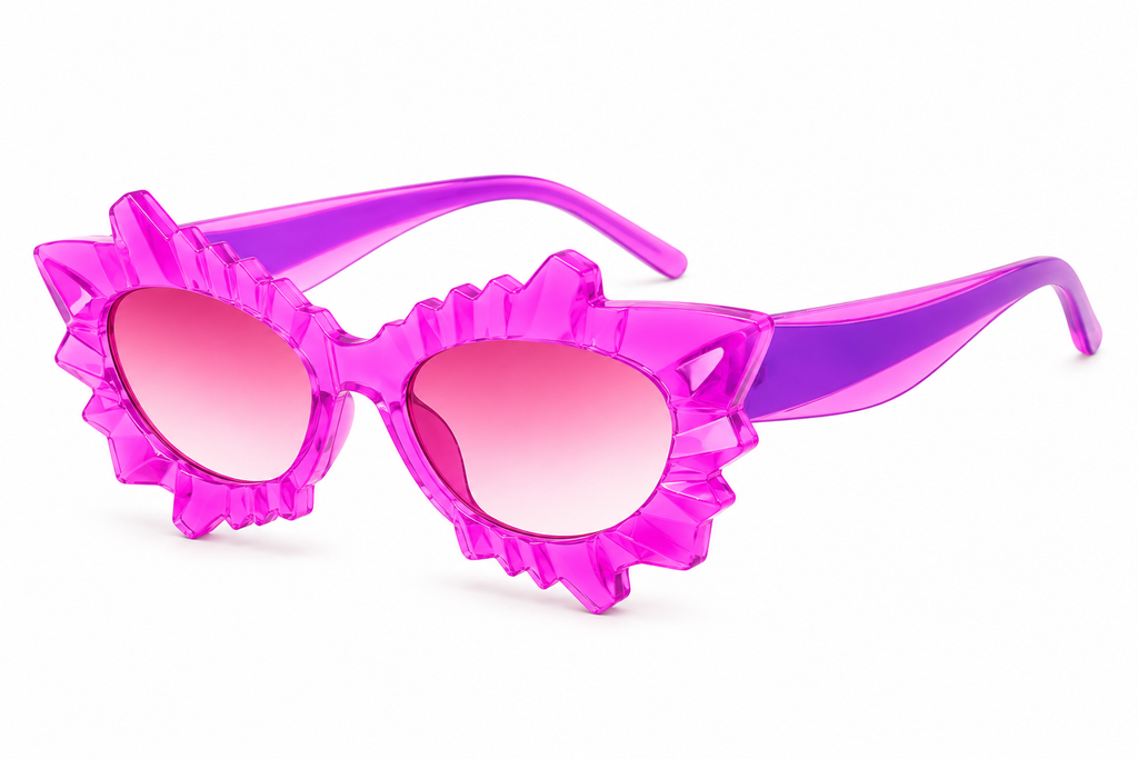 Pink Irregular Cat Eye Glasses