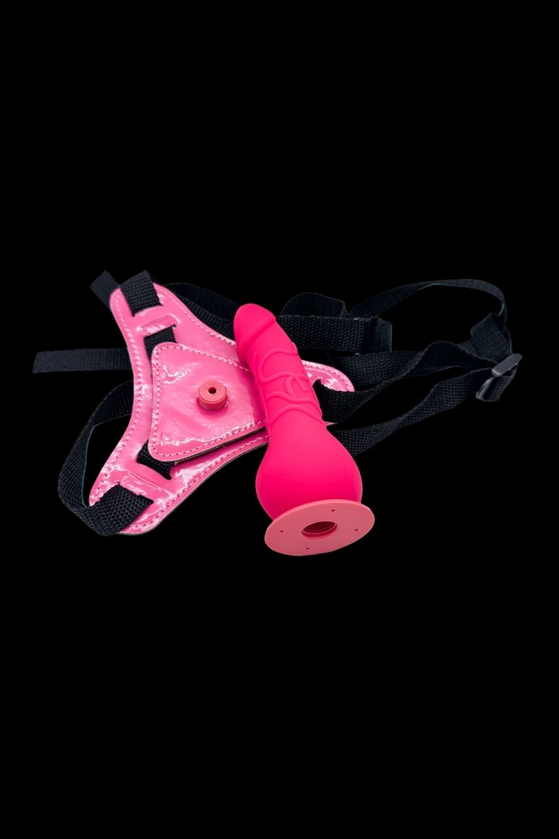 Pink Strap On Dildo - The Pup Play Hub