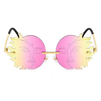 Pink & Yellow Sun & Moon Glasses