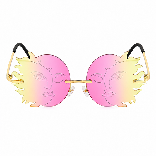 Pink & Yellow Sun & Moon Glasses
