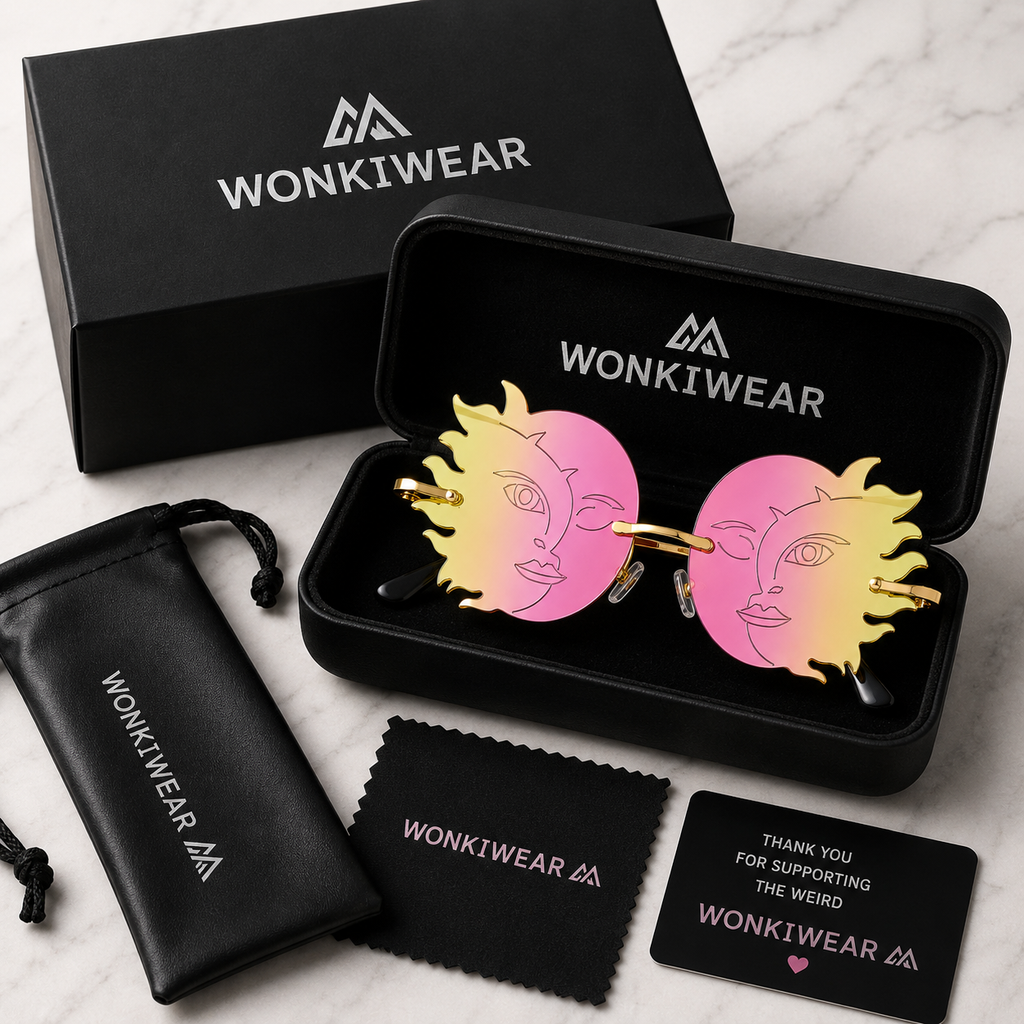 Pink & Yellow Sun & Moon Glasses